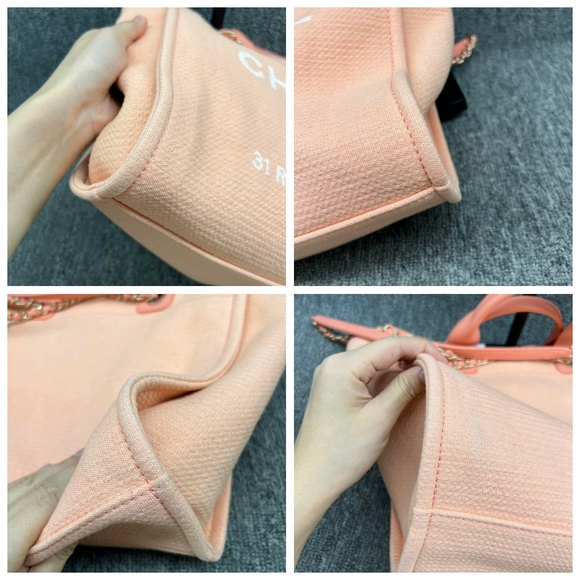 100% Authentic CHANEL DeauVille Cloth Satchel - Picture 6 of 16